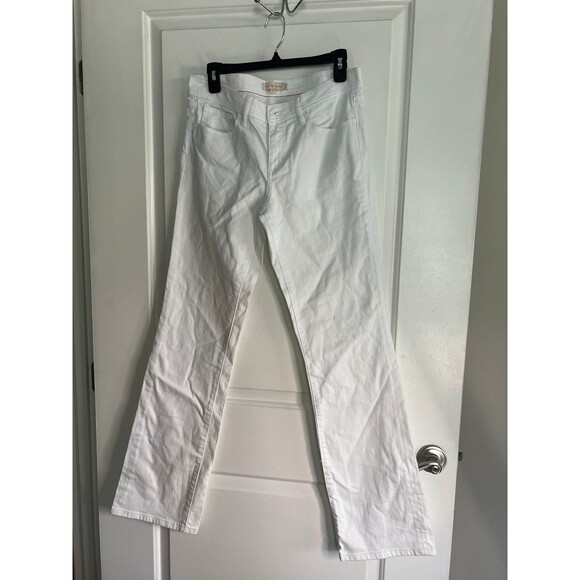 White Tory Burch jeans 29/42 woman’s bootcut - Picture 3 of 10